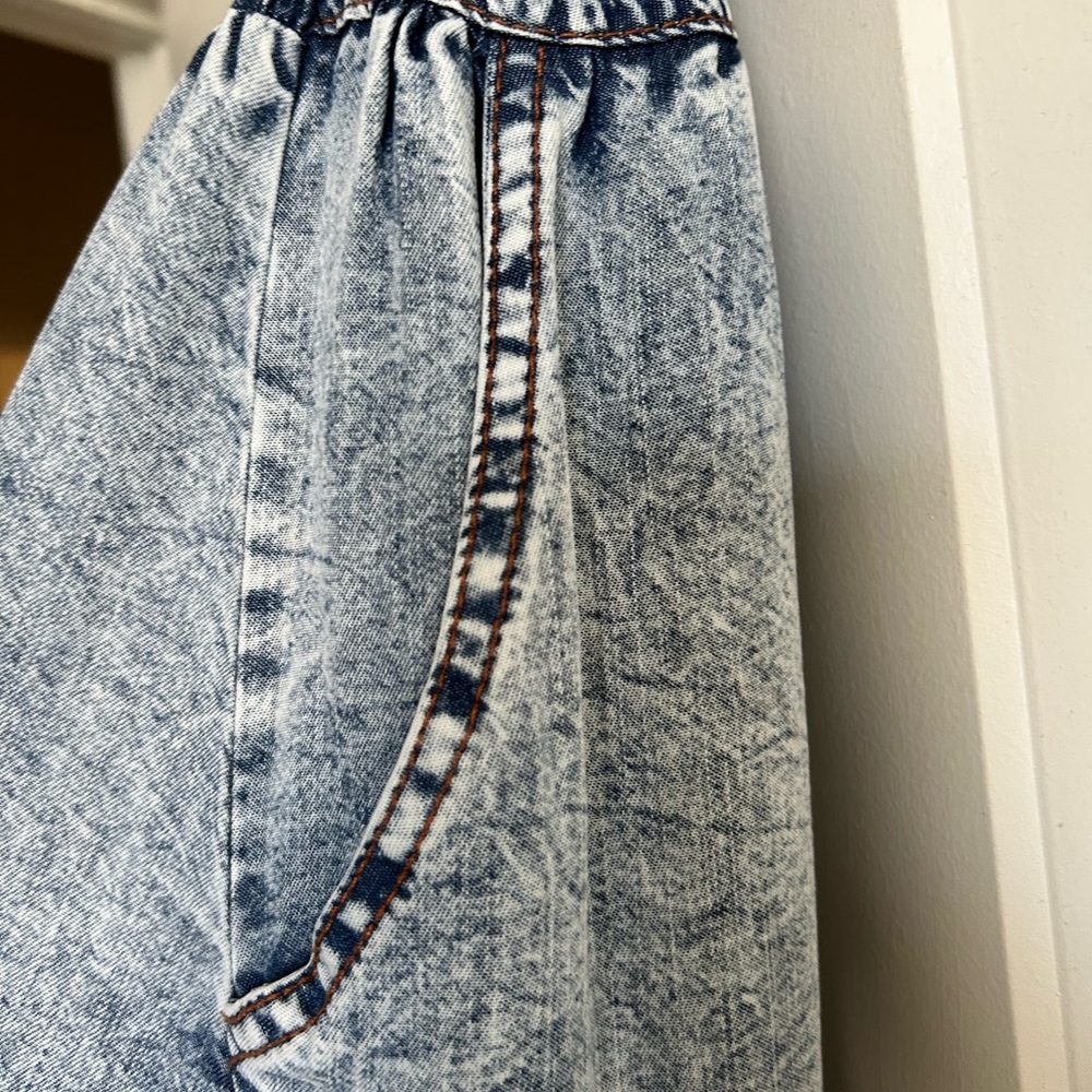 Oli & Hali Stonewashed Blue Maxi Skirt - Picture 4 of 7